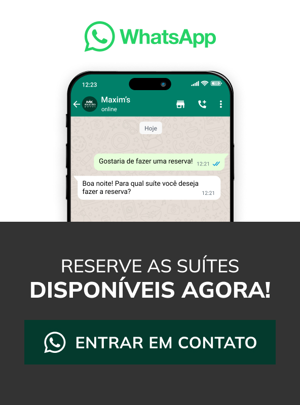 Reserve as suítes Disponíveis agora! entrar em contato